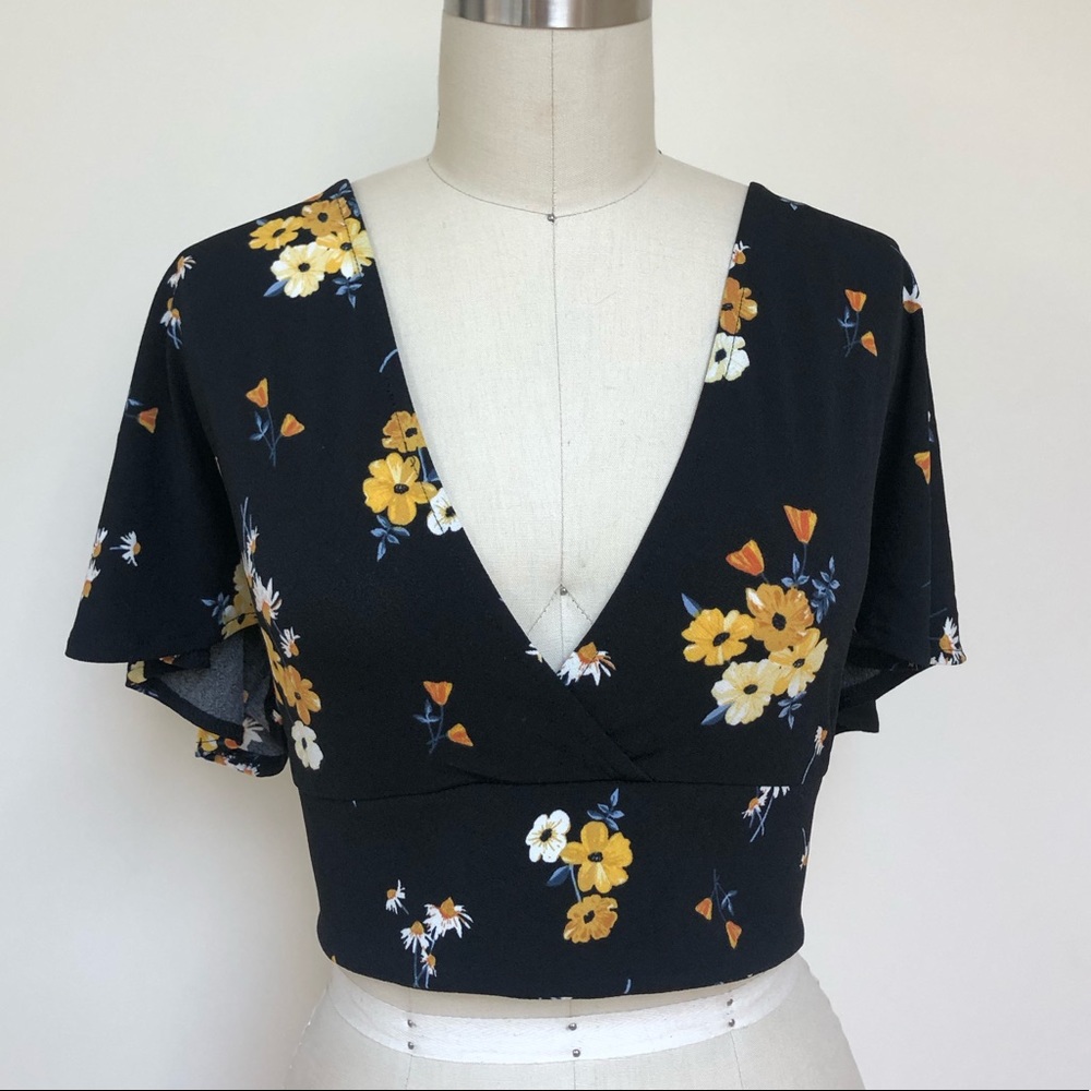 NWOT Open Tie Back Top